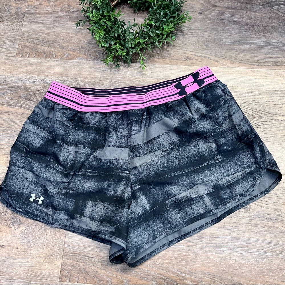 Under Armor- special edition breast cancer, running shorts, medium